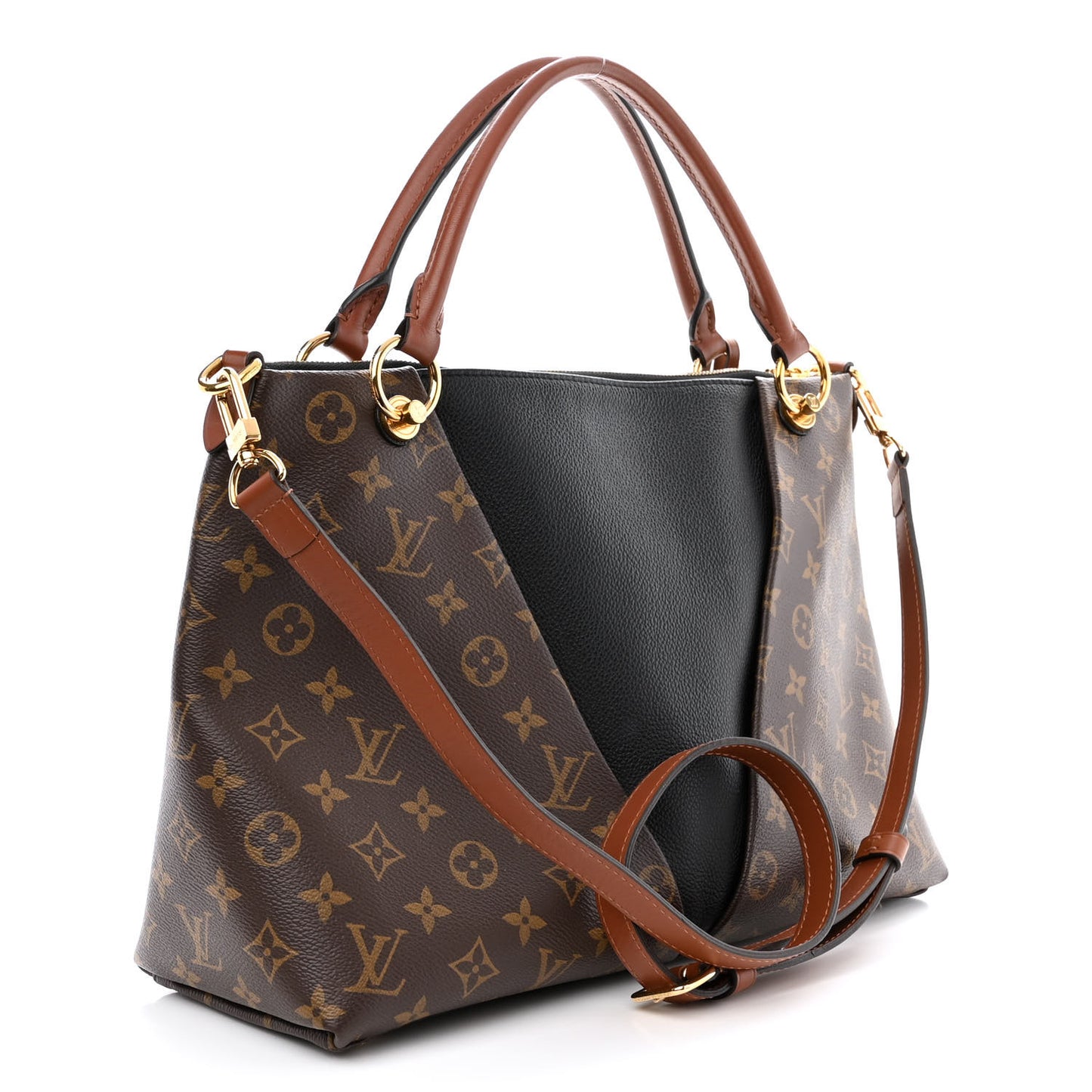 Monogram V Tote MM Black