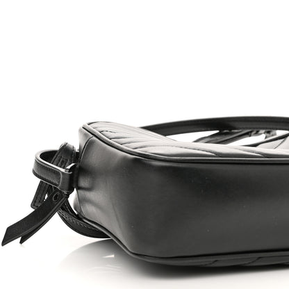 Saint Laurent Calfskin Matelasse Monogram Lou Camera Bag Black 8 of 9