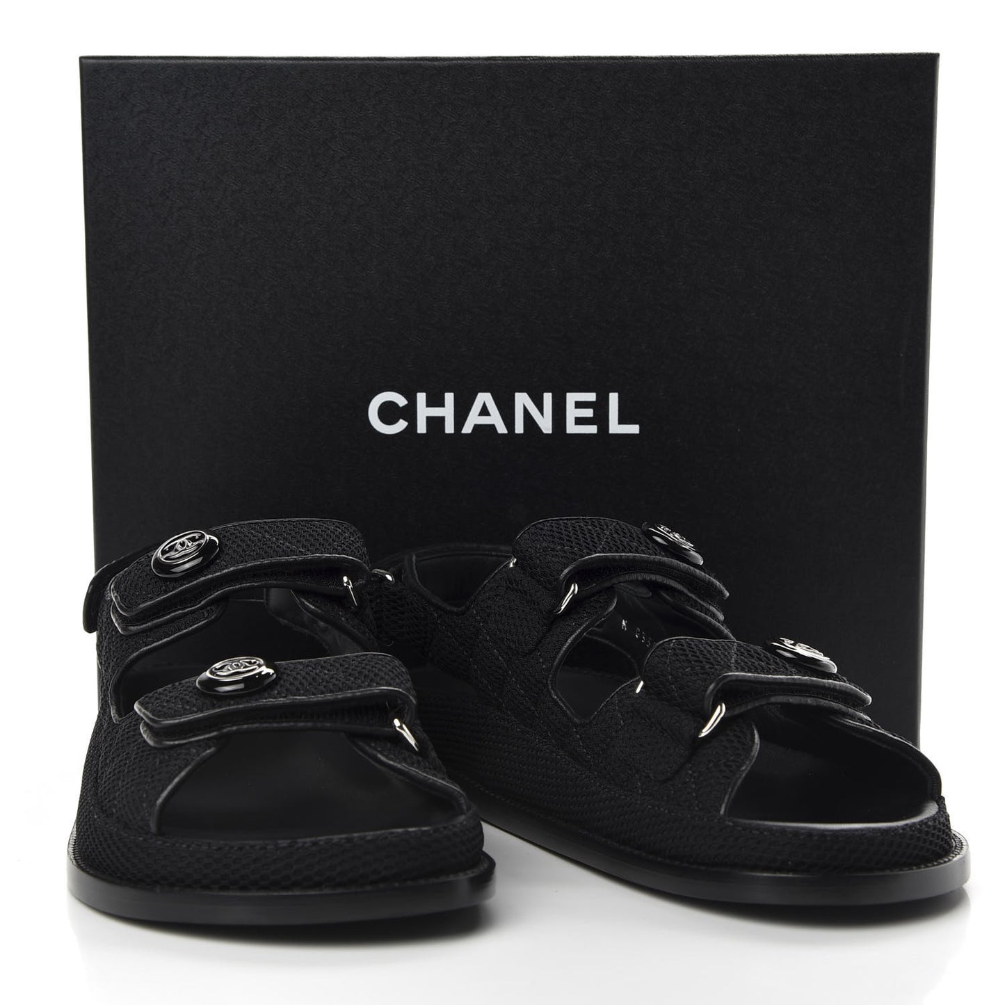 Mesh Velcro Dad Sandals 38.5 Black