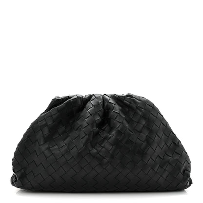 Bottega Veneta Nappa Maxi Intreccio The Pouch Oversized Clutch Black 1 of 10