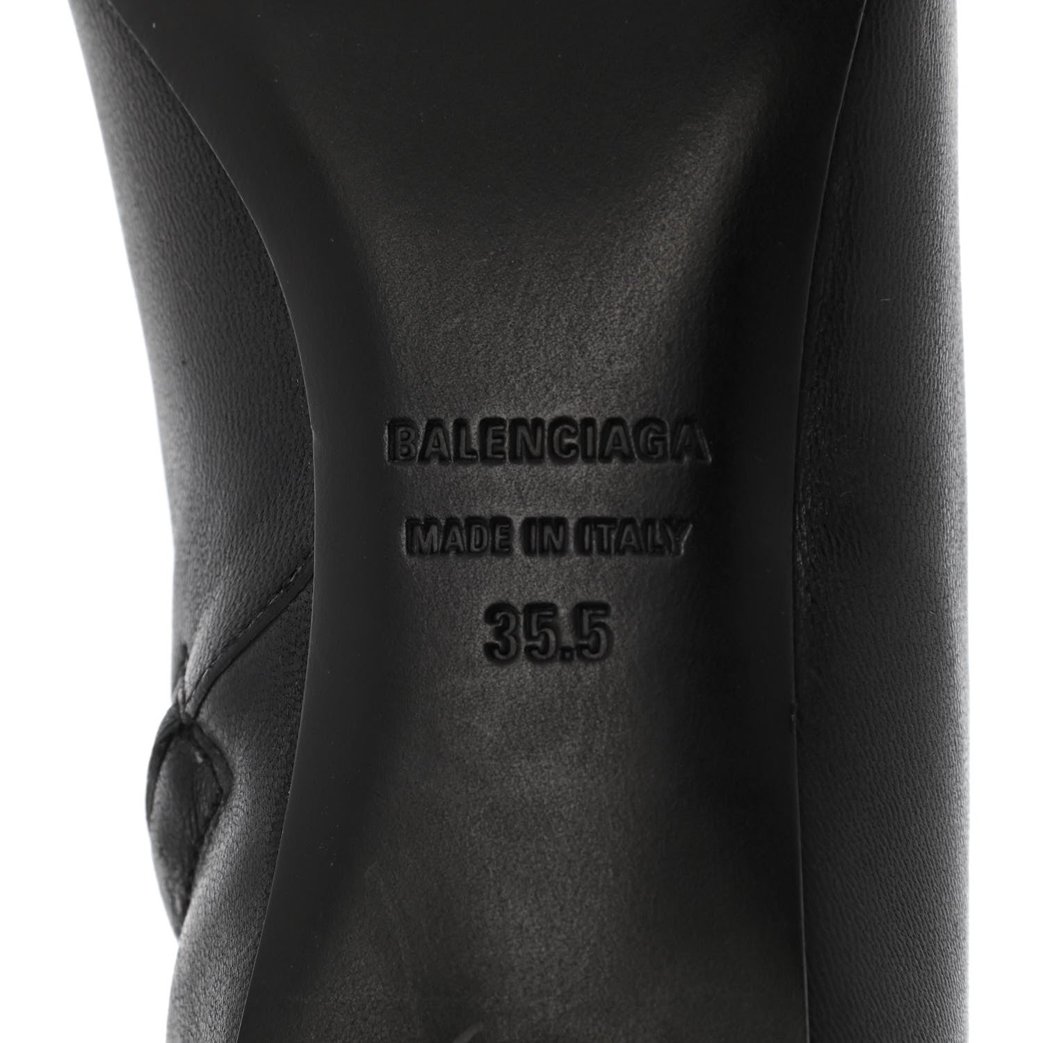 Balenciaga Sheepskin Typo Ankle Booties 35.5 Black 17 of 21