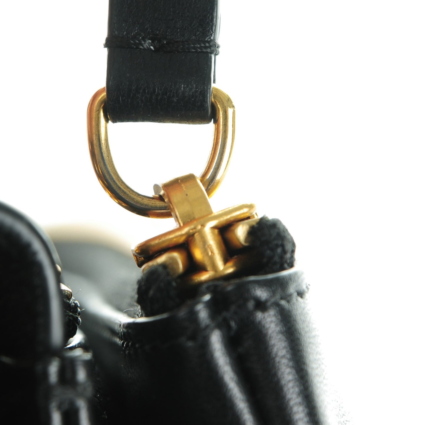 Lambskin Large Trio Crossbody Bag Black