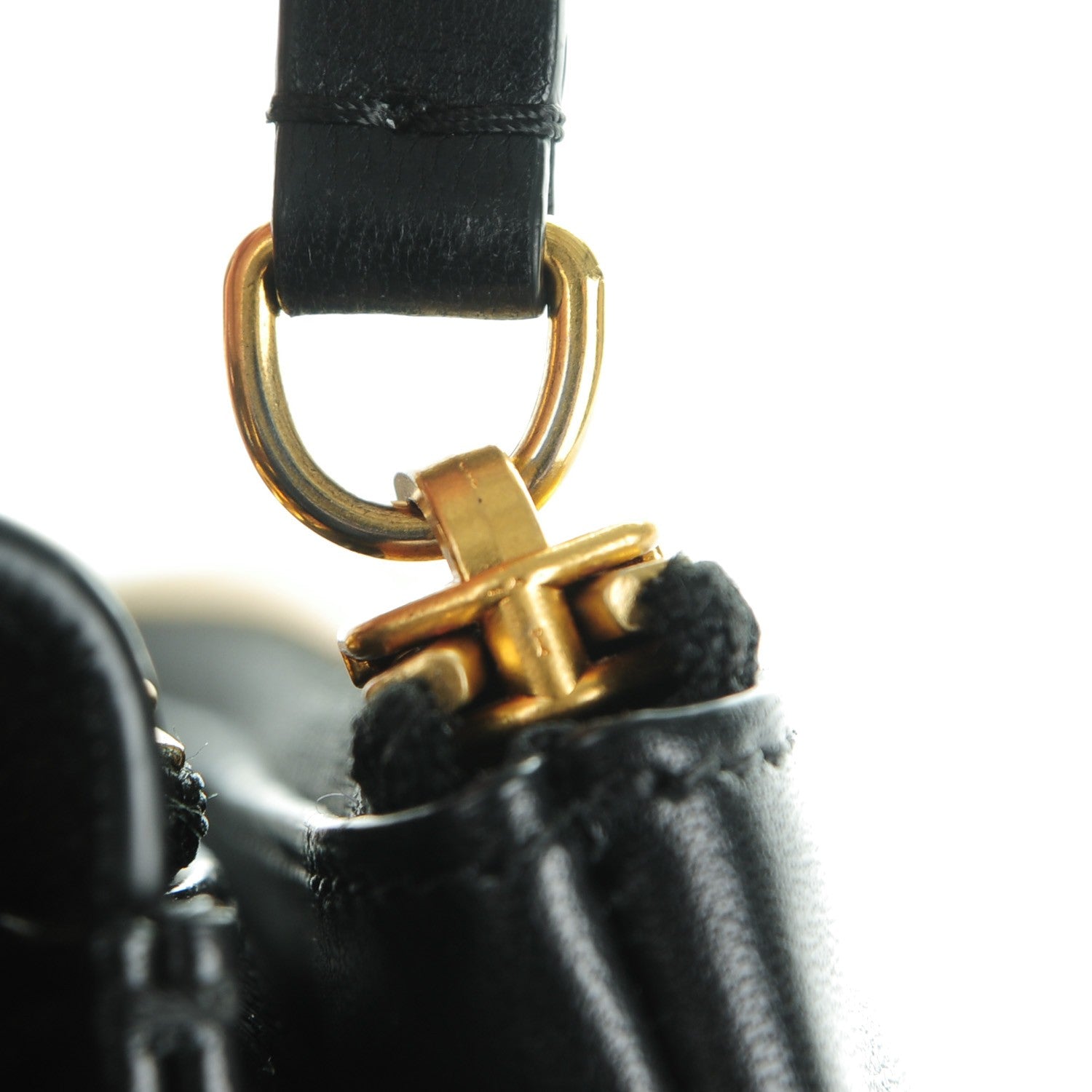 Celine Lambskin Large Trio Crossbody Bag Black 8 of 8
