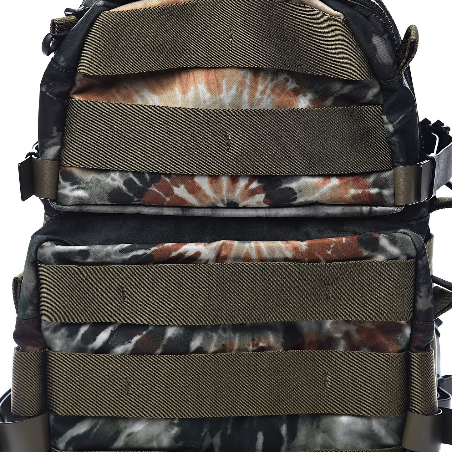 Nylon Tie Dye Backpack Deep Army Green