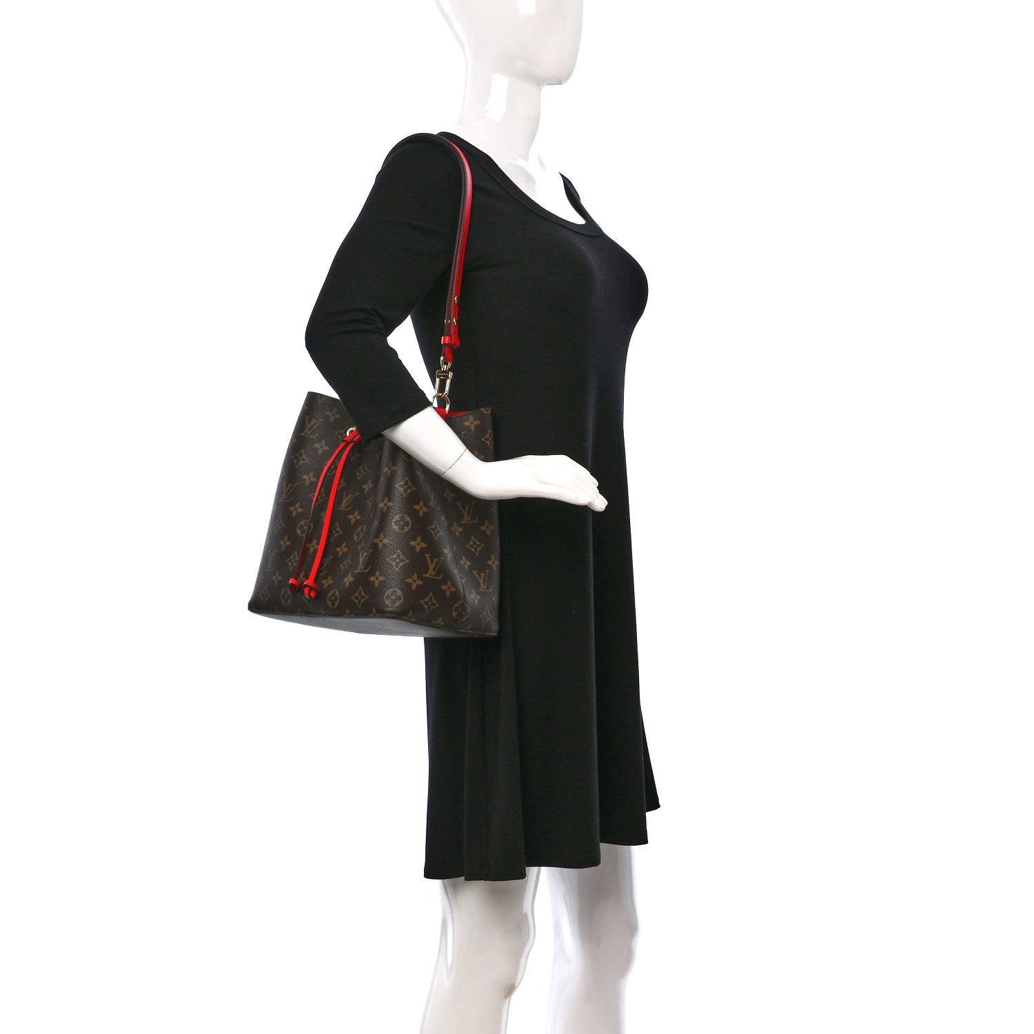 Louis Vuitton Monogram Neonoe MM Coquelicot 2 of 8