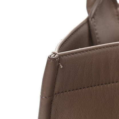Christian Dior Calfskin Embossed Medium Book Tote Warm Taupe 9 of 9