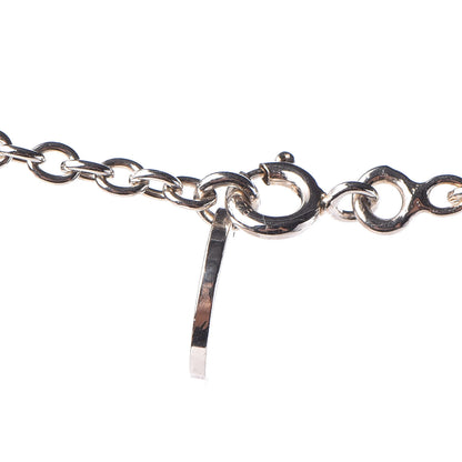 Hermes Sterling Silver 18K Rose Gold Confettis Long Necklace 4 of 5