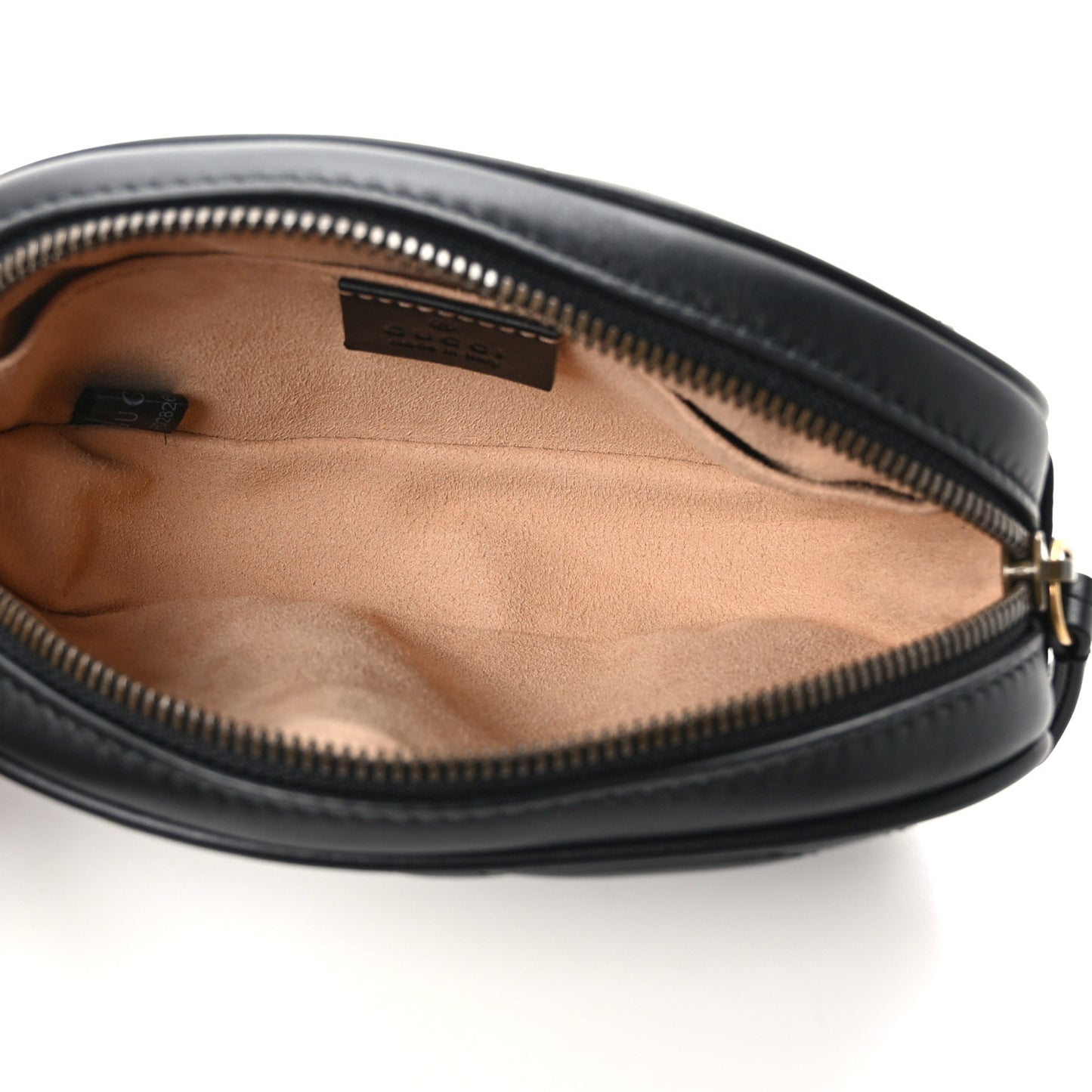 Calfskin Matelasse GG Marmont Belt Bag 85 34 Black