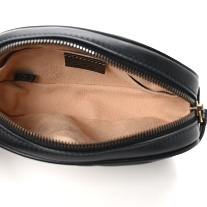 Gucci Calfskin Matelasse GG Marmont Belt Bag 85 34 Black 6 of 13