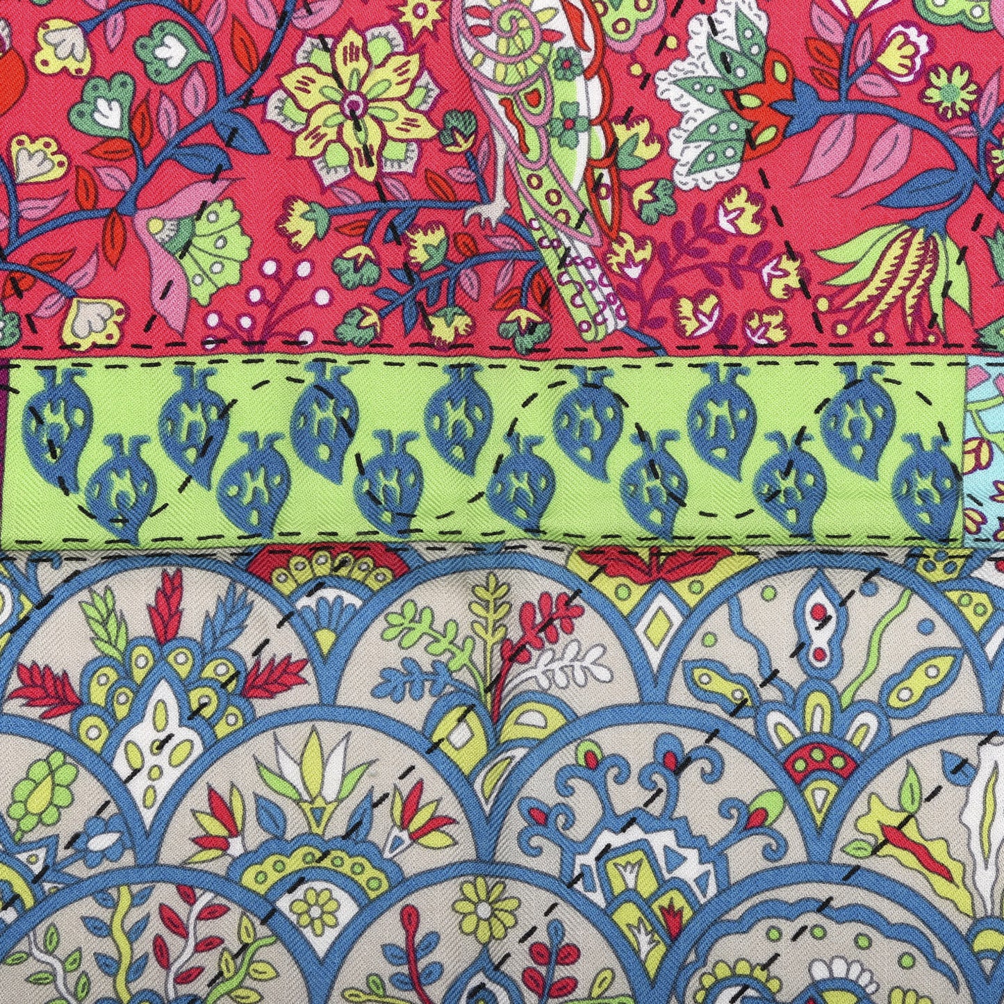 Cashmere Silk Pique Fleuri de Provence Shawl 140