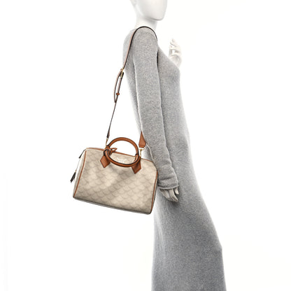 MCM Lauretos Nappa Medium Ella Boston Bag Oatmeal 2 of 9