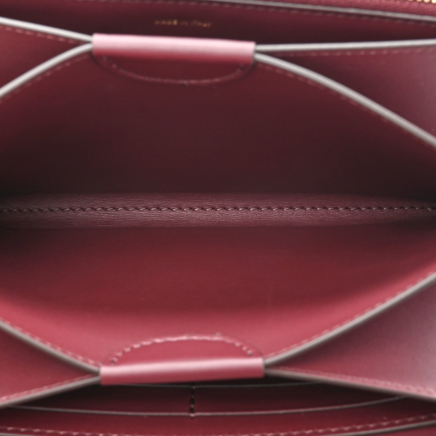Burberry Calfskin Logo Hazelmere Wallet With Detachable Strap Deep Maroon 5 of 10