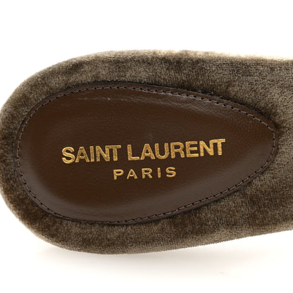 Saint Laurent Velluto Suite 105 Mule Sandals 41 Dove Grey 8 of 9