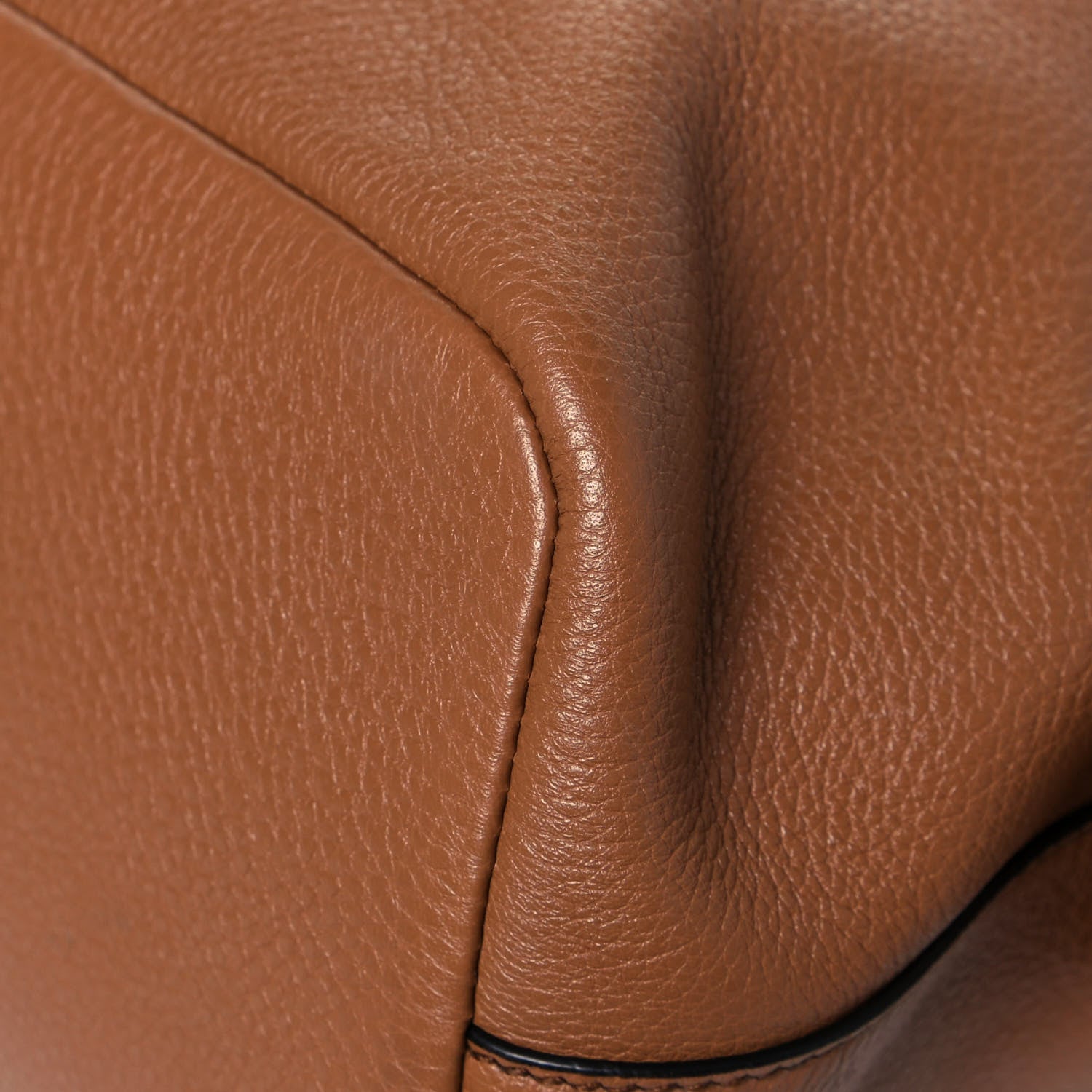 Prada Vitello Daino Dome Satchel Cuoio 12 of 14
