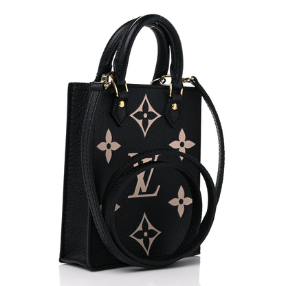 Louis Vuitton Empreinte Monogram Giant Petit Sac Plat Black Beige 3 of 10