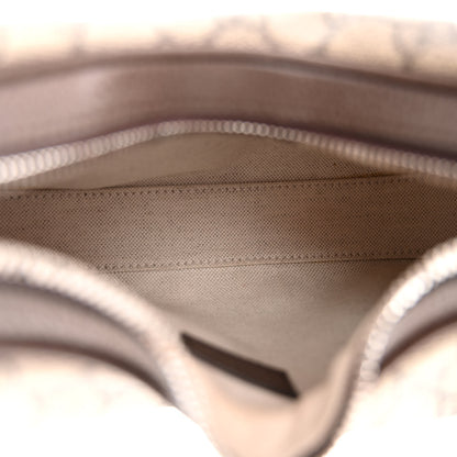 Gucci GG Supreme Monogram Textured Calfskin Web Small Attache Shoulder Bag Beige Ebony New Acero 5 of 10