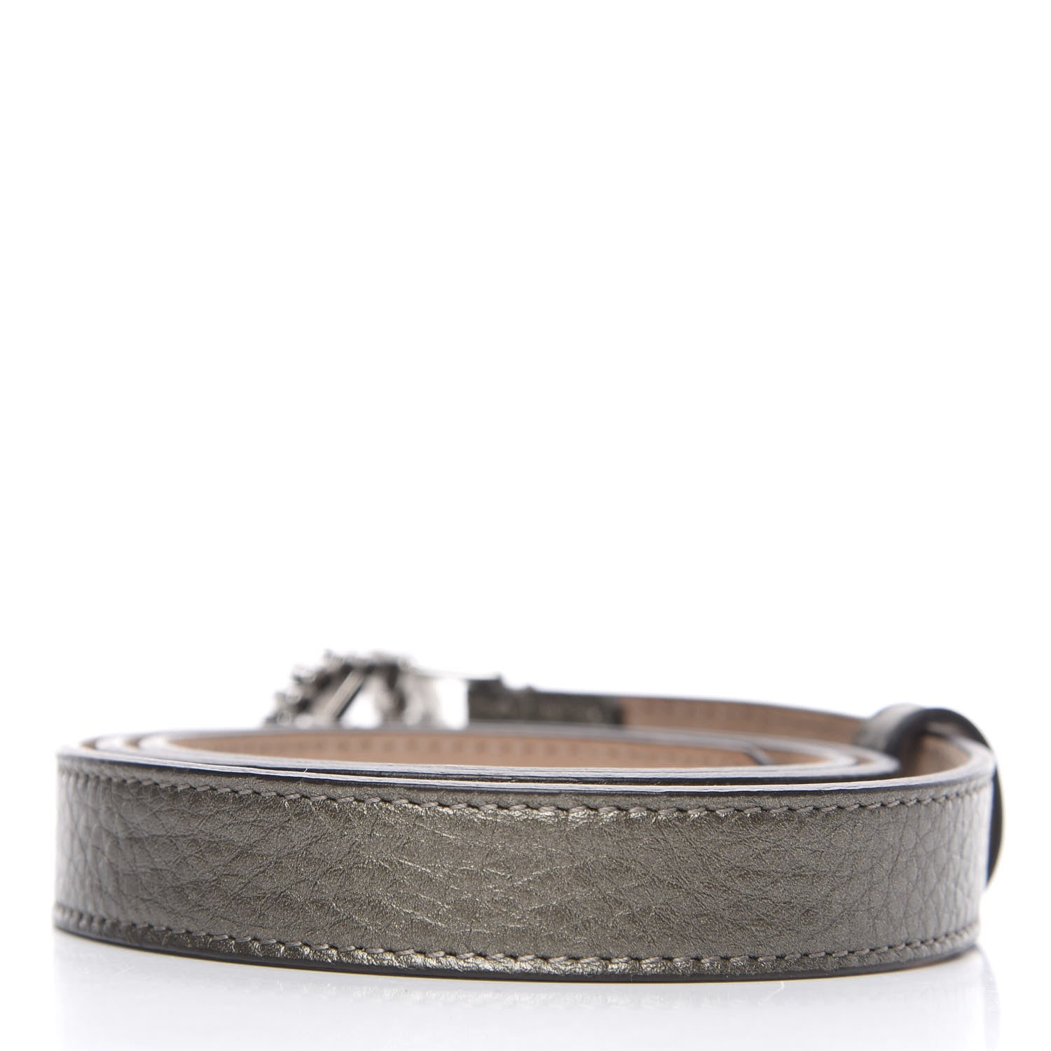 Gucci Calfskin Crystal Interlocking G Belt 80 32 Sasso 2 of 4