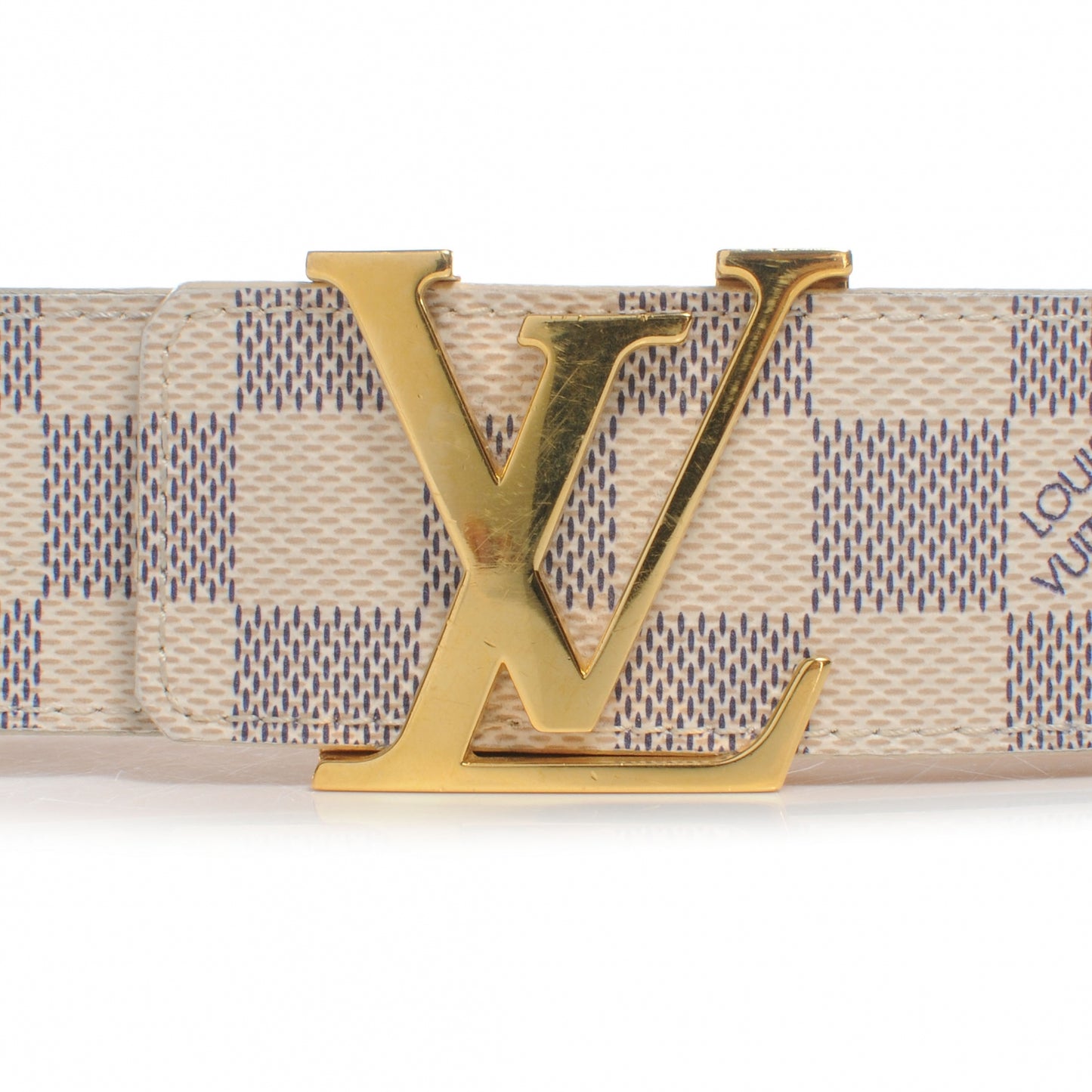 Damier Azur LV Initiales Belt 95 38