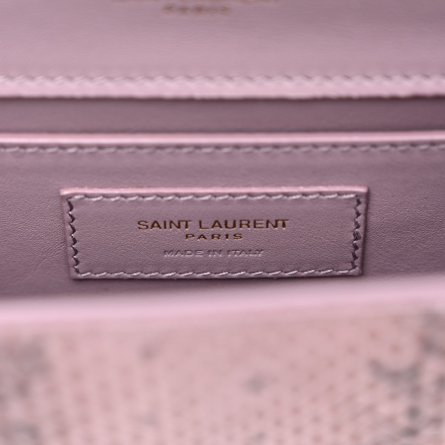 Saint Laurent Snakeskin Small Classic Monogram Kate Tassel Satchel Rose Brown 6 of 11