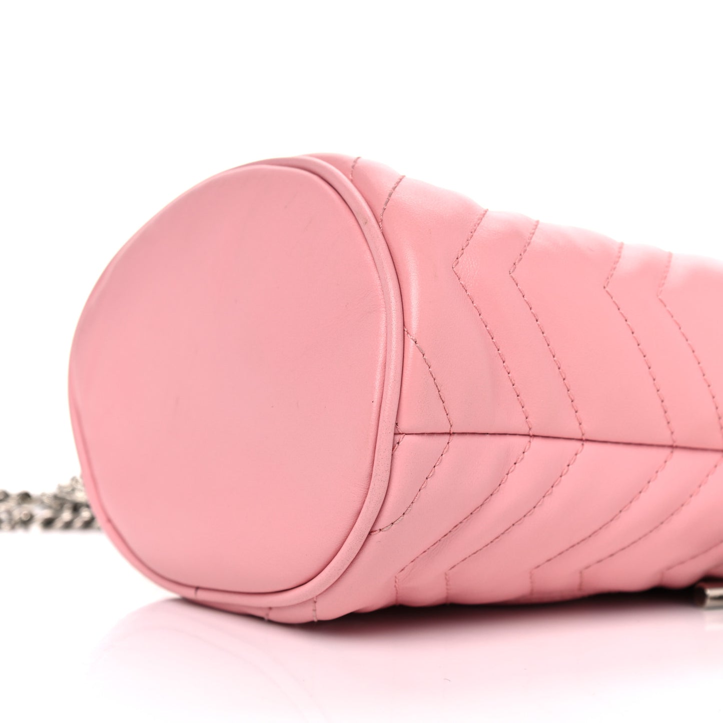 Calfskin Matelasse Mini GG Marmont 2.0 Bucket Bag Wild Rose