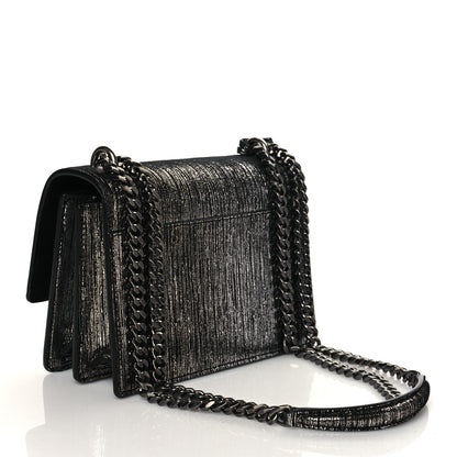 Saint Laurent Metallic Lambskin Lame Small Monogram Sunset Black Platine 3 of 10