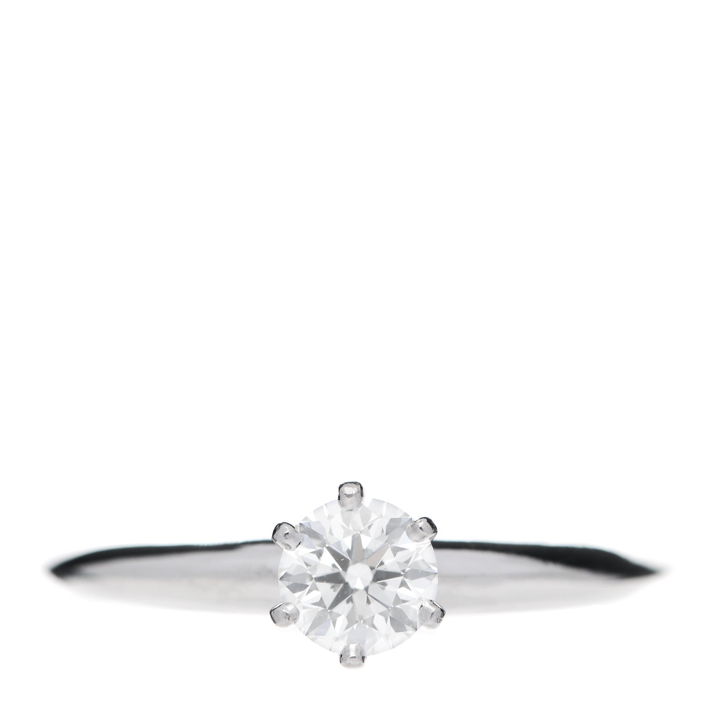 Platinum Diamond .55ct Solitaire Engagement Ring 57 8