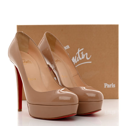 Christian Louboutin Patent Bianca 140 Pumps 37 Nude 9 of 9