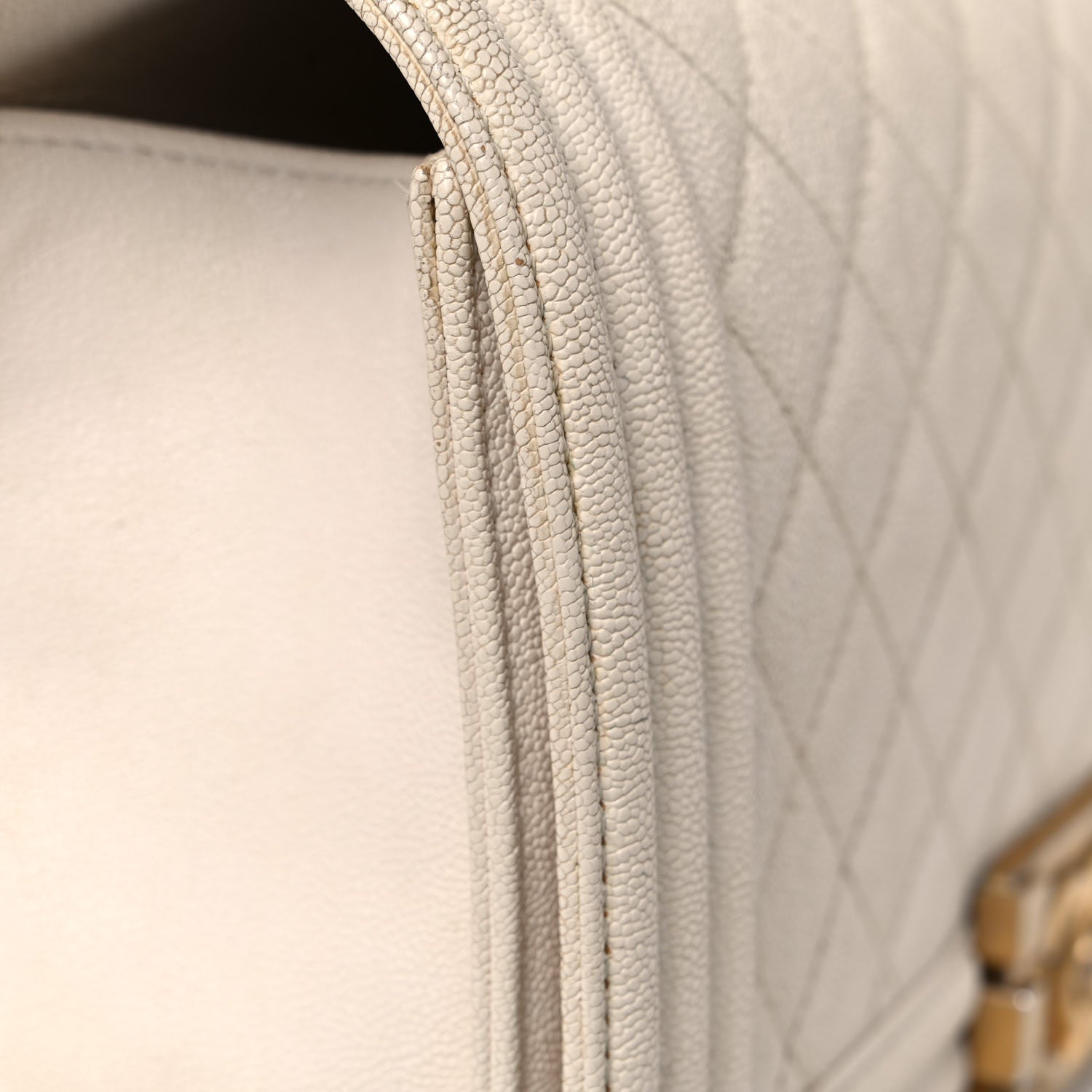 Chanel Caviar Quilted Medium Boy Flap White 20 of 27