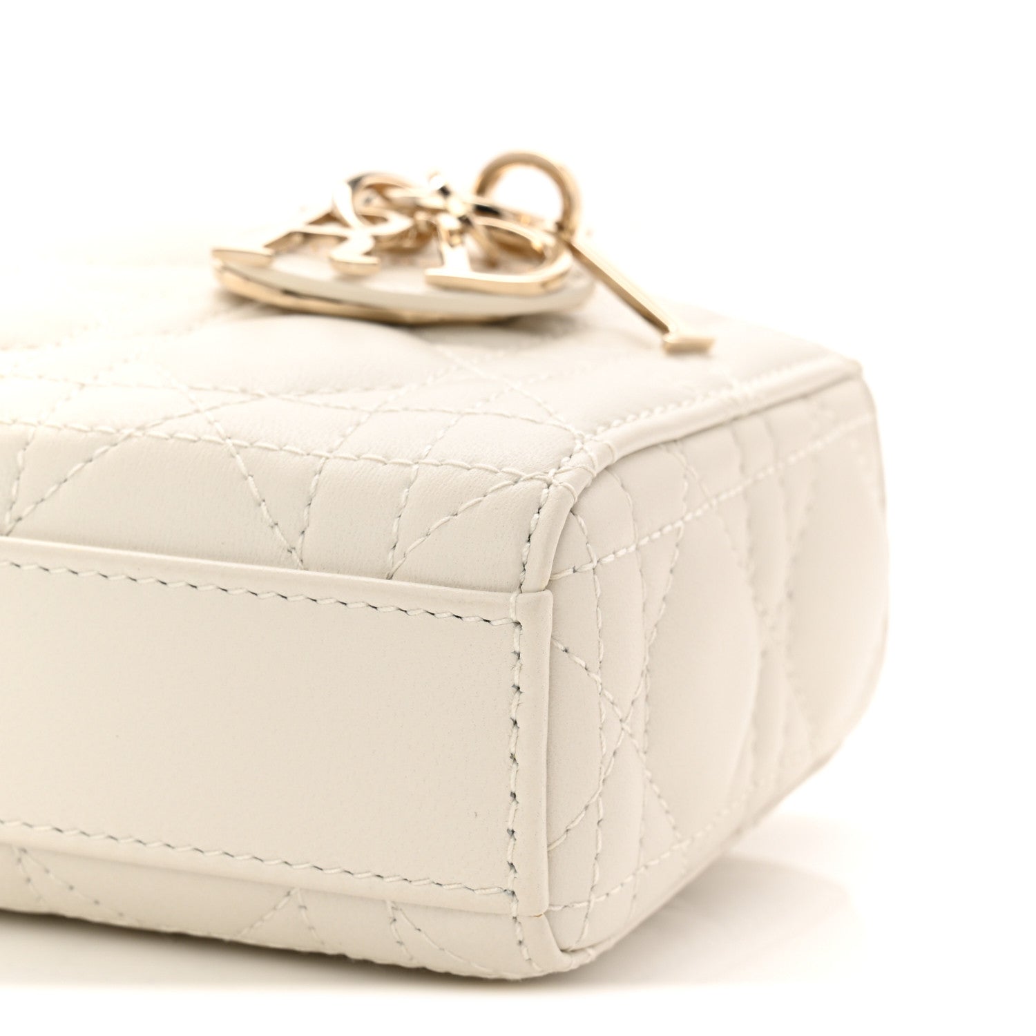 Christian Dior Lambskin Cannage Micro Lady D-Joy Latte 10 of 11