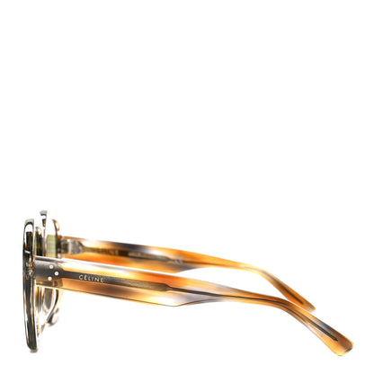 Celine Acetate Square Sunglasses CL40045F Brown 3 of 6