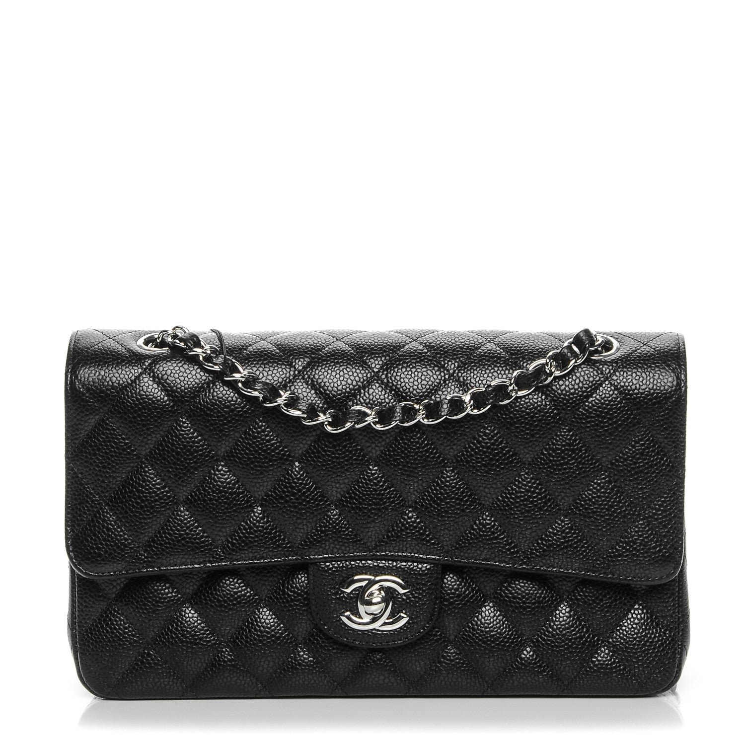 Chanel Caviar Quilted Medium Double Flap Black 1 of 8