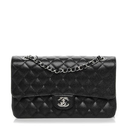 Chanel Caviar Quilted Medium Double Flap Black 1 of 8