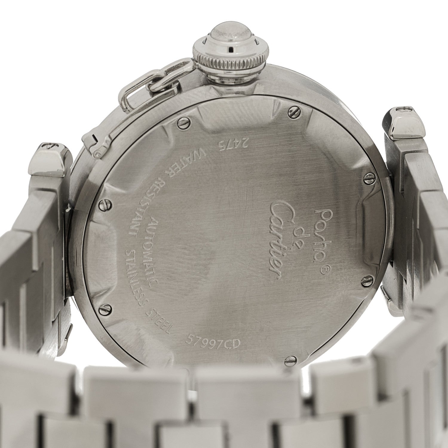Cartier Stainless Steel 35mm Pasha C Big Date Automatic Watch 4 of 5
