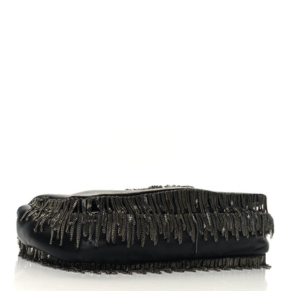 Chanel Lambskin Rock And Cabaret Chain Fringe Flap Black 4 of 10