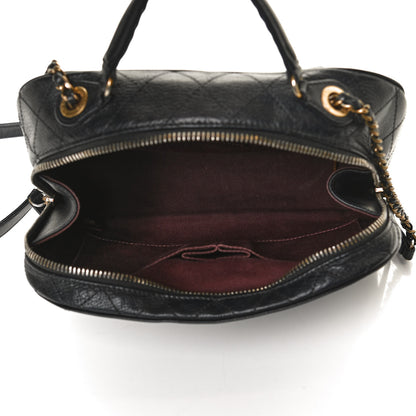 Chanel Shiny Calfskin Goatskin Quilted Coco Curve Vanity Black 5 of 10