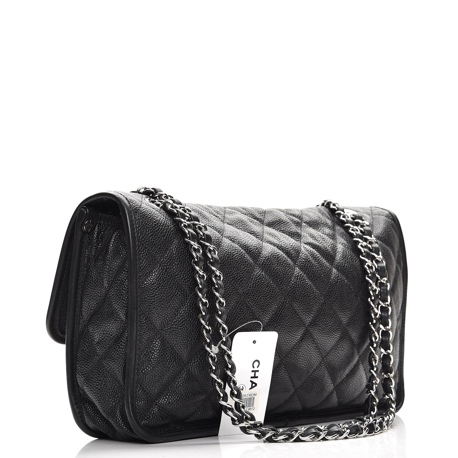 Chanel Caviar Quilted Large French Riviera Flap Black 4 of 9
