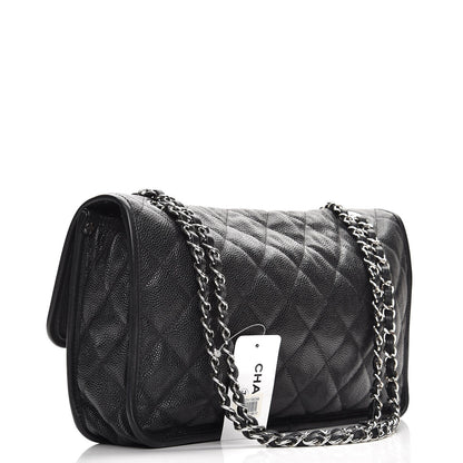 Chanel Caviar Quilted Large French Riviera Flap Black 4 of 9