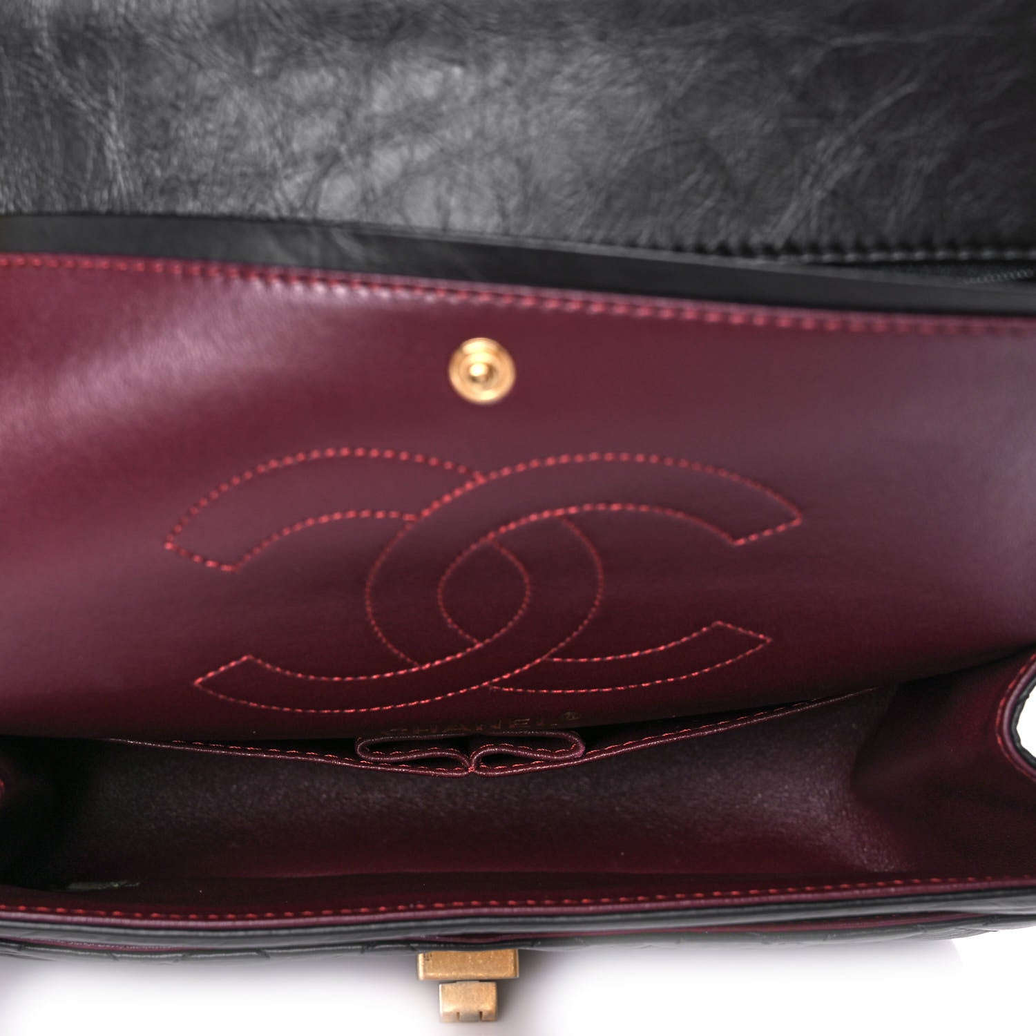 Chanel Aged Calfskin Quilted 2.55 Reissue 225 Flap Black 4 of 10
