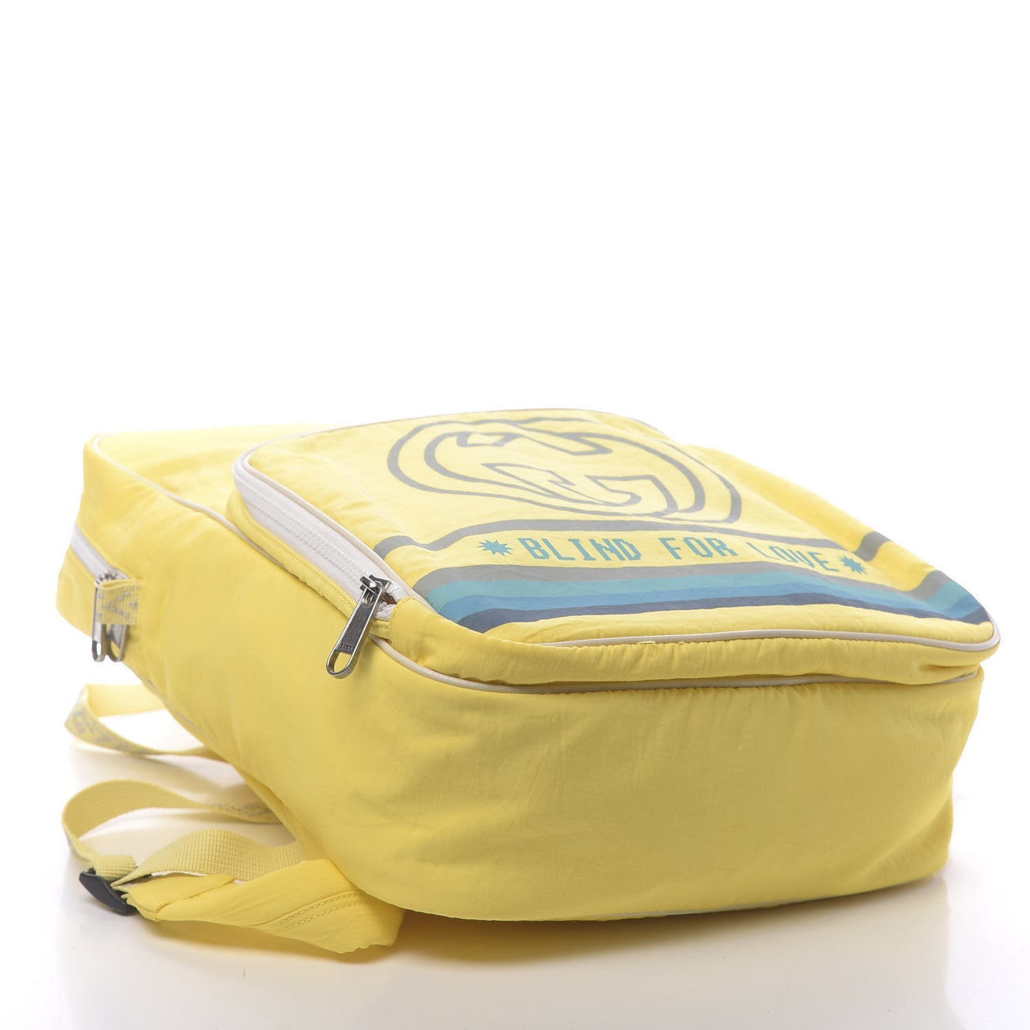 Nylon Twill Blind For Love Interlocking G Backpack Pastel Yellow Multicolor