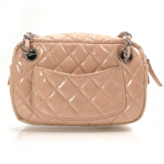 Patent Leather Heart Small Camera Case