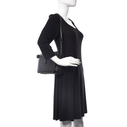 Bottega Veneta Nappa Intrecciato Medium Camera Shoulder Bag Black 2 of 10
