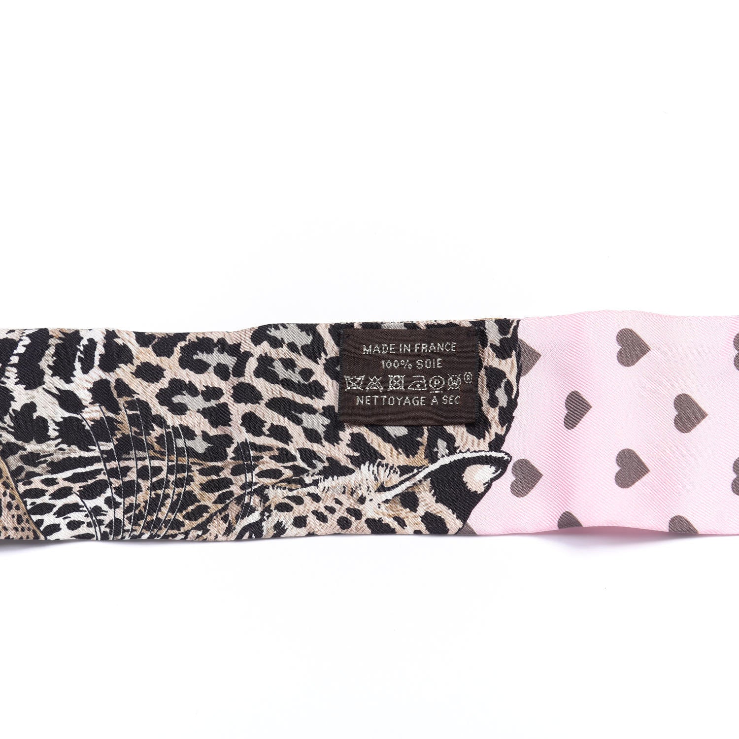 Hermes Silk Jungle Love Love Twilly Rose Pale Etoupe 3 of 4