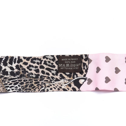 Hermes Silk Jungle Love Love Twilly Rose Pale Etoupe 3 of 4
