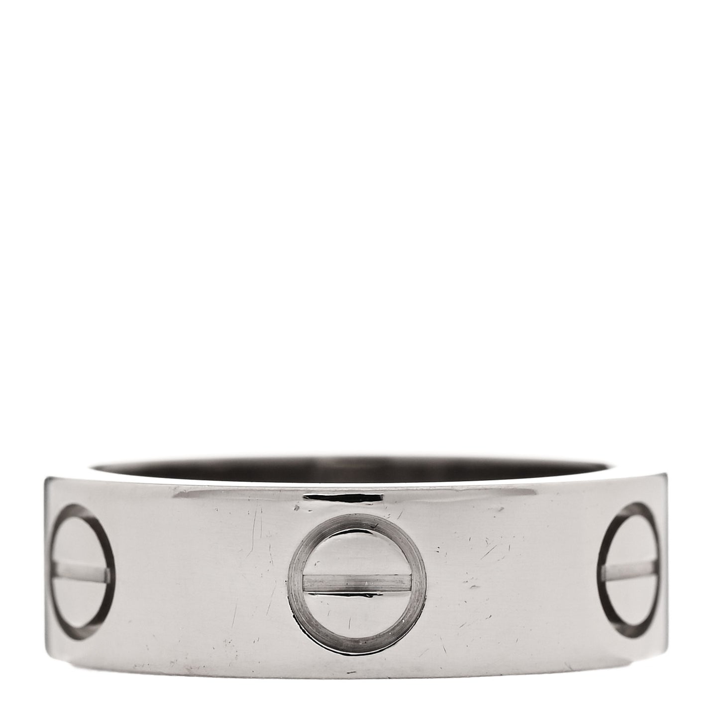 18K White Gold 5.5mm LOVE Ring 49 5