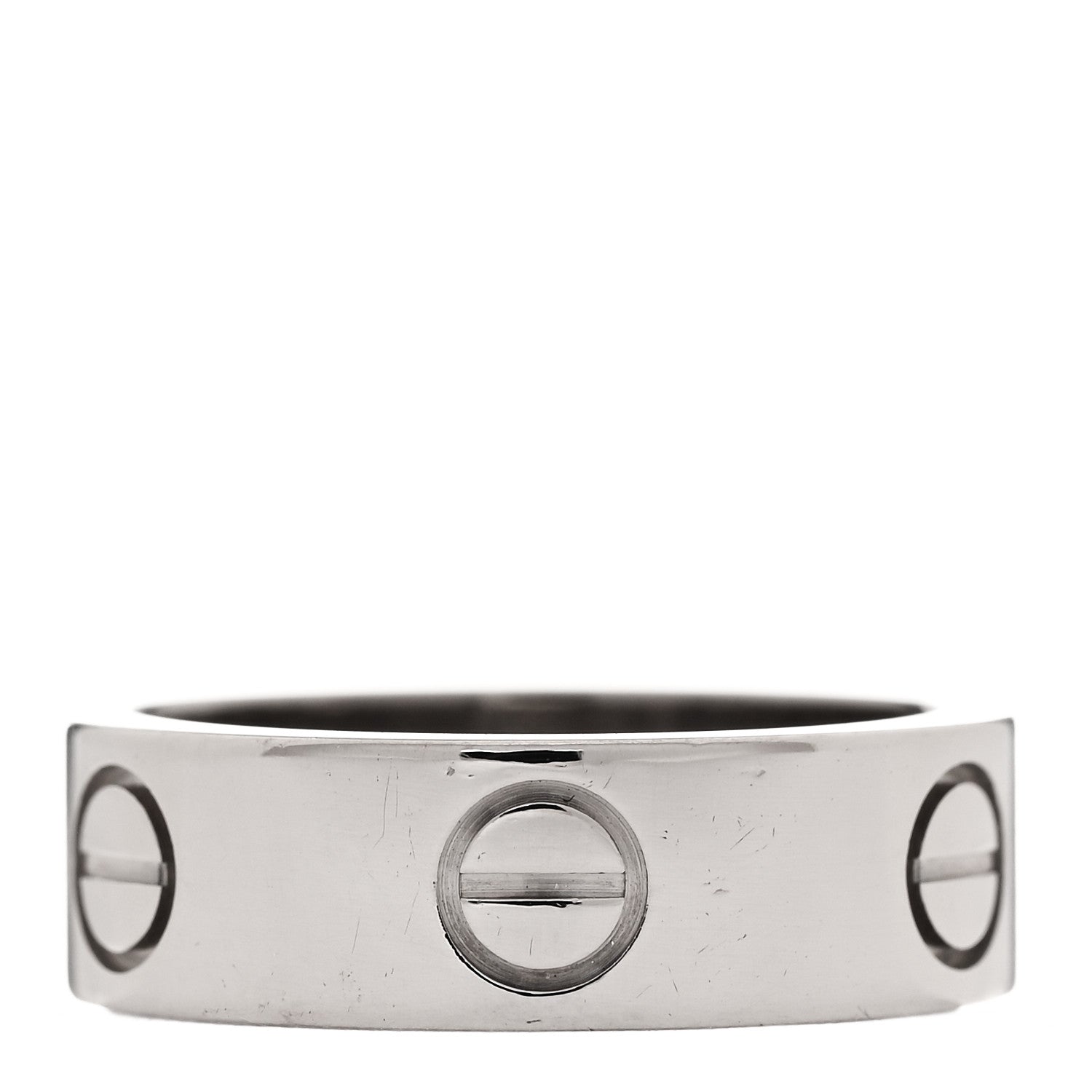 Cartier 18K White Gold 5.5mm LOVE Ring 49 5 3 of 5