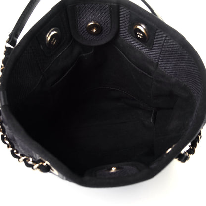 Chanel Mixed Fibers Calfskin Mini Deauville Tote Black 5 of 8
