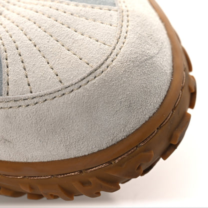 Hermes Suede Goatskin Jet Sneakers 38 Gris Nuage White 16 of 18