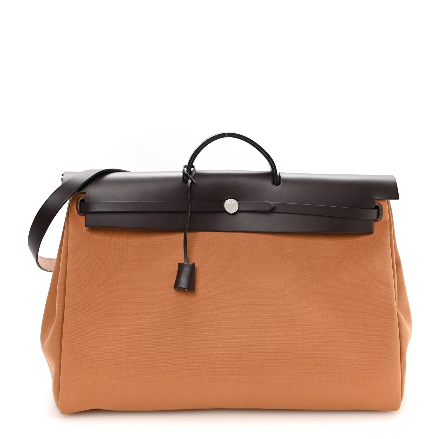 Hermes Military Toile Vache Hunter Herbag Cabine Zip 50 Dune Etoupe Ebene 1 of 10