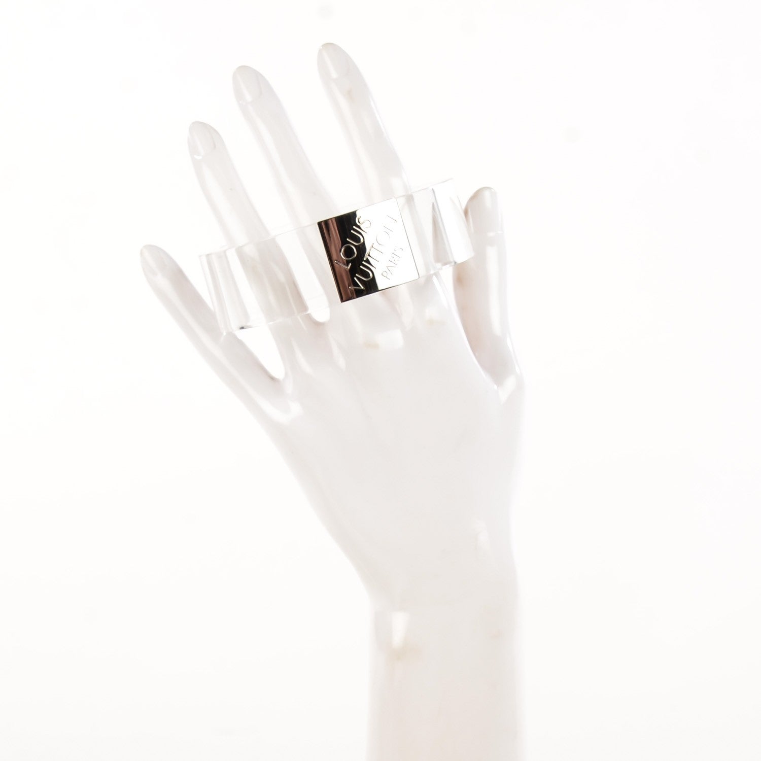 Louis Vuitton Transparent Plexiglass Nightclubber Bracelet MM Medium 2 of 4