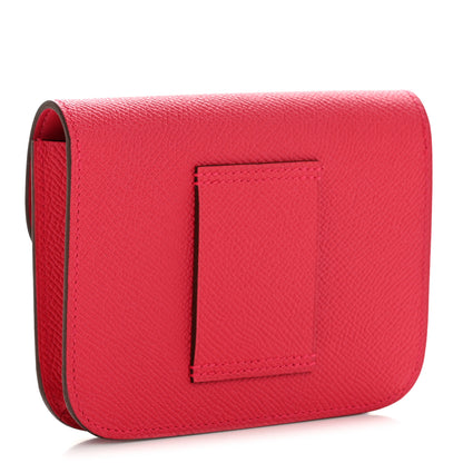 Hermes Epsom Constance Slim Wallet Rose Extreme 4 of 11